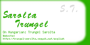 sarolta trungel business card